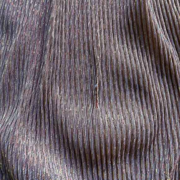 Leith Champagne Gold Long Sleeve Sheer Midi Dress Size 1X NWT Party Holiday NYE - Picture 11 of 16